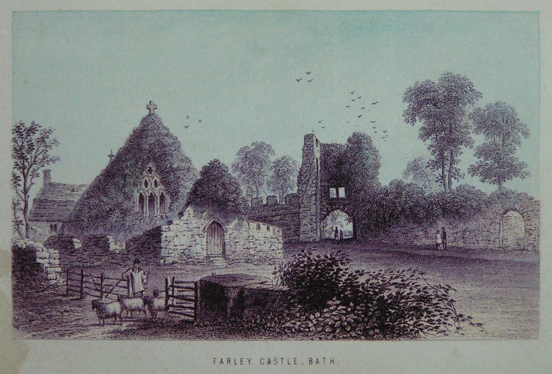 Chromo-lithograph - Farley Castle - Bath. - T